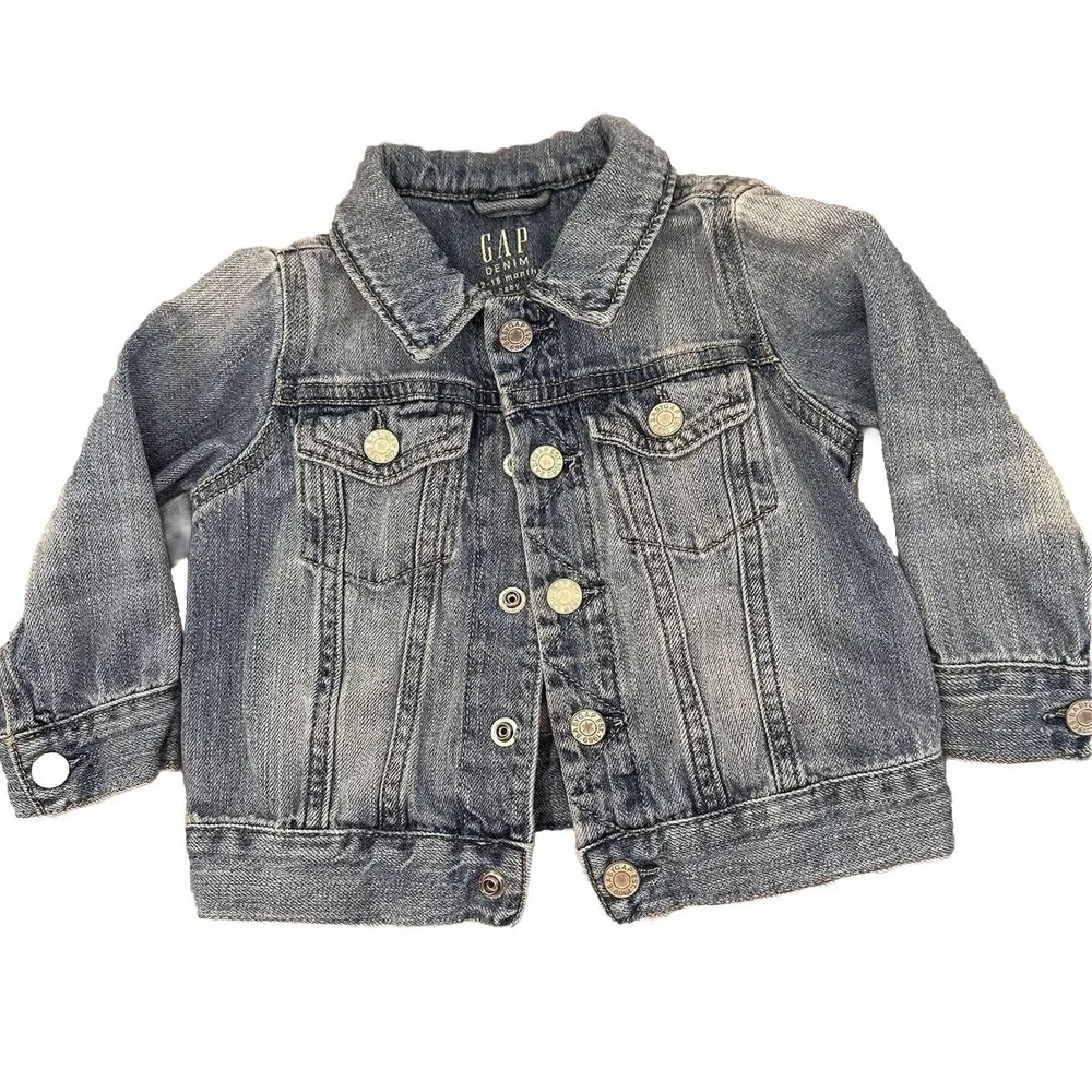 Baby GAP Denim Jacket Toddler Light Wash Classic Jean Jacket